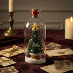 🎄 Voice Recording Christmas Tree Glass Bottle Ornament