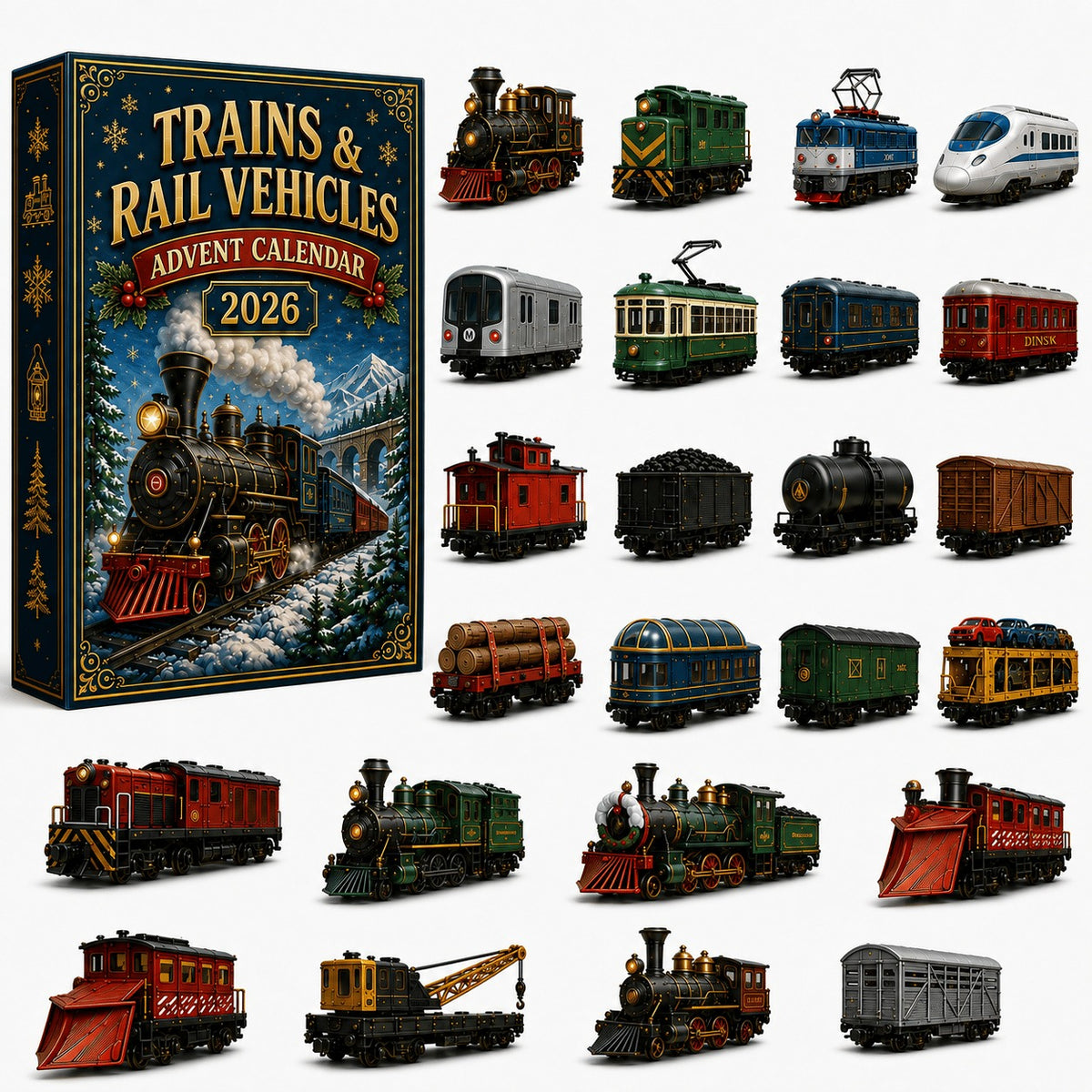 🚂 Trains & Rail Vehicles Advent Calendar 2026