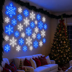❄️ Glowing Snowflake Wall Sticker Light Set
