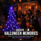 🕷️ Giant Spider Solar Halloween Web Stake Light