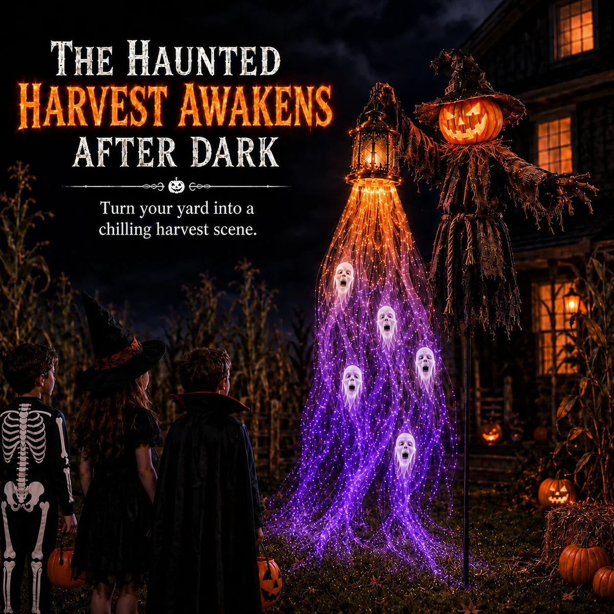 💀🎁 Halloween Soul Harvester Garden Light Collection