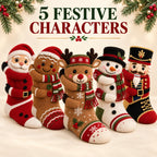🎄🧦Xmas Hugging Christmas Socks 🎅 Cute Knit Holiday Socks 5 Designs