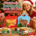 🎅LAST DAY SALE 50% OFF!!🎁Easy Fill, Easy Seal🎄 Festive Self-Seal Treat Bags – Santa & Snowman Print | Resealable, Food-Safe & Perfect for Cookies, Chocolates & Little Gifts⛄