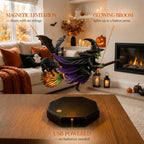 🧙‍♀️ Levitating Witch on Broom Decorative Lamp