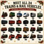 🚂 Trains & Rail Vehicles Advent Calendar 2026