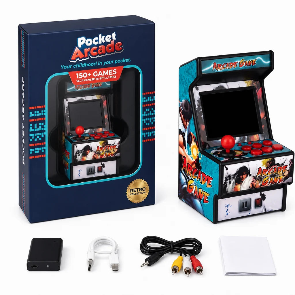 🕹️ Pocket Retro Arcade Machine | 156 classic 16-bit games 