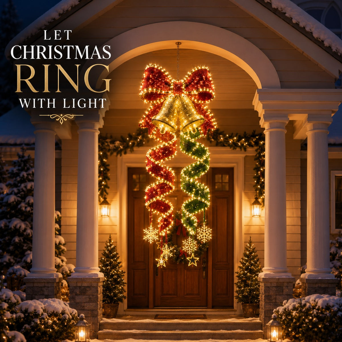 🎄 Christmas Magic Spiral Hanging LED Light Collection