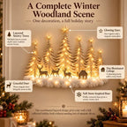🌲 Winter Woodland Glowing Christmas Wall Decor