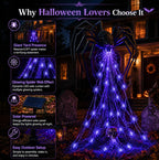 🕷️ Giant Spider Solar Halloween Web Stake Light