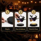 🧙‍♀️ Levitating Witch on Broom Decorative Lamp