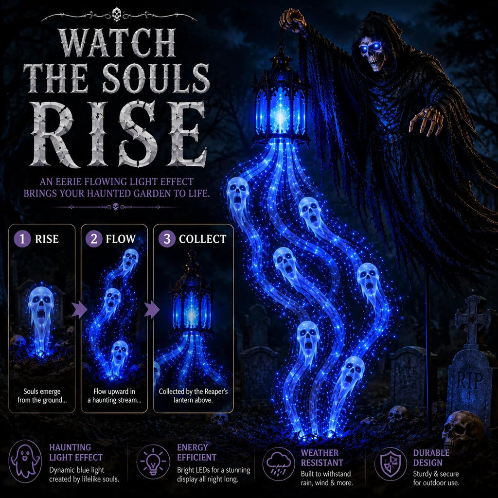💀🎁 Halloween Soul Harvester Garden Light Collection