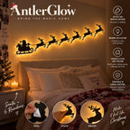 🦌 AntlerGlow Reindeer Wall Light Set