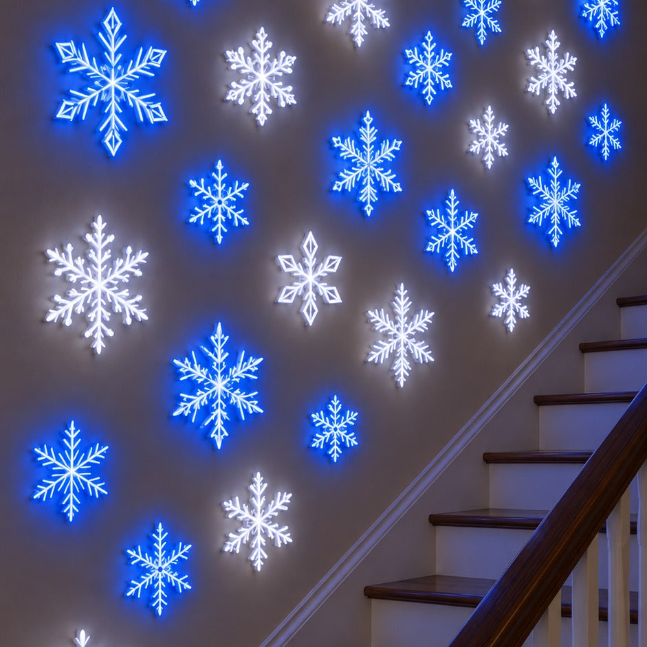 ❄️ Glowing Snowflake Wall Sticker Light Set