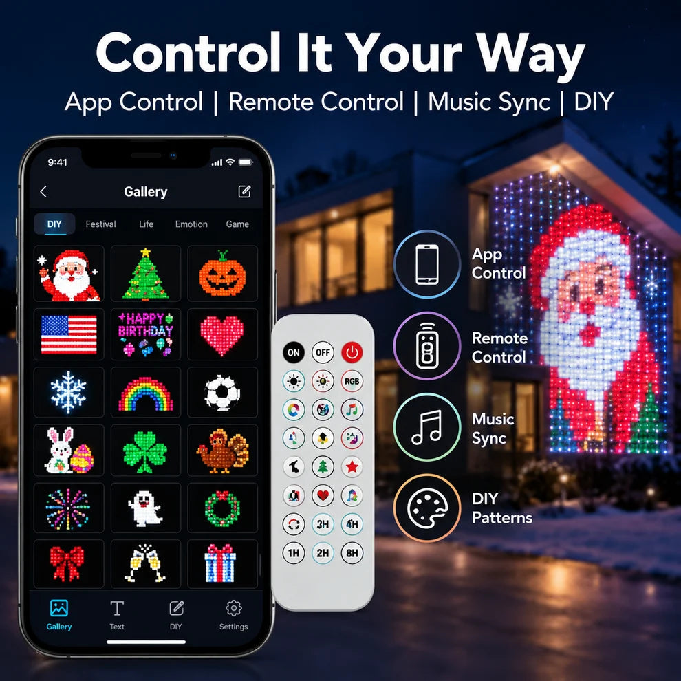 🎄 LumaWeb Smart LED Curtain Light