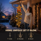 🎄 Christmas Magic Spiral Hanging LED Light Collection