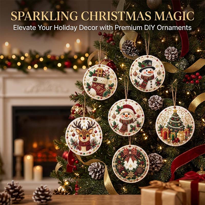 Christmas DIY Diamond Painting Ornaments