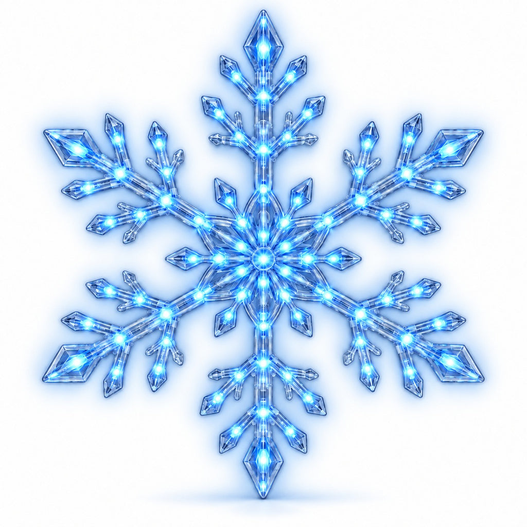 ❄️ Glowing Snowflake Wall Sticker Light Set