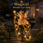✨ Enchanted Flower Fairy Solar Garden Light – Magical Glowing Outdoor Christmas Yard Decor 🧚🌸
