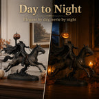 ⏰Limited Stock 50% OFF - 🎃🏇Midnight Chase Headless Horseman Statue✨