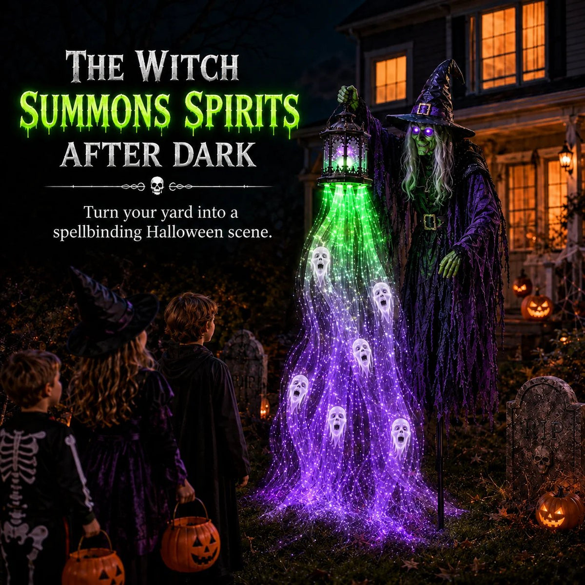 💀🎁 Halloween Soul Harvester Garden Light Collection