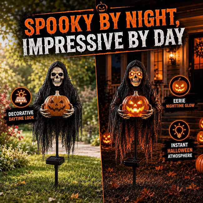 👻 Soul Collector Pumpkin Edition Animated Halloween Yard Decoration