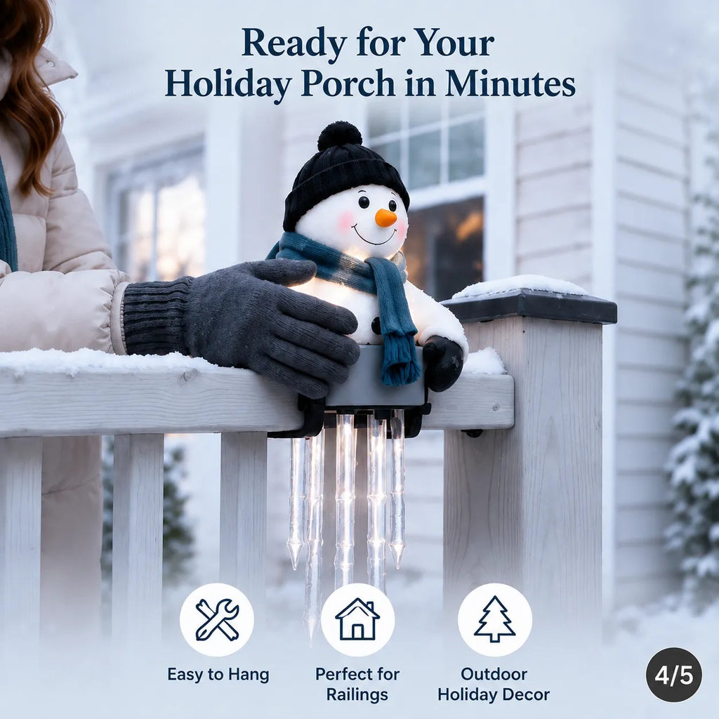 ⛄ Today 49% OFF - WinterGlow Snowman Icicle Light Decor