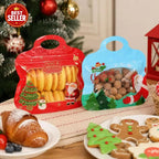 🎅LAST DAY SALE 50% OFF!!🎁Easy Fill, Easy Seal🎄 Festive Self-Seal Treat Bags – Santa & Snowman Print | Resealable, Food-Safe & Perfect for Cookies, Chocolates & Little Gifts⛄