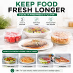 🔥50PCS Disposable Stretch Food Covers for Bowls & Plates🔥