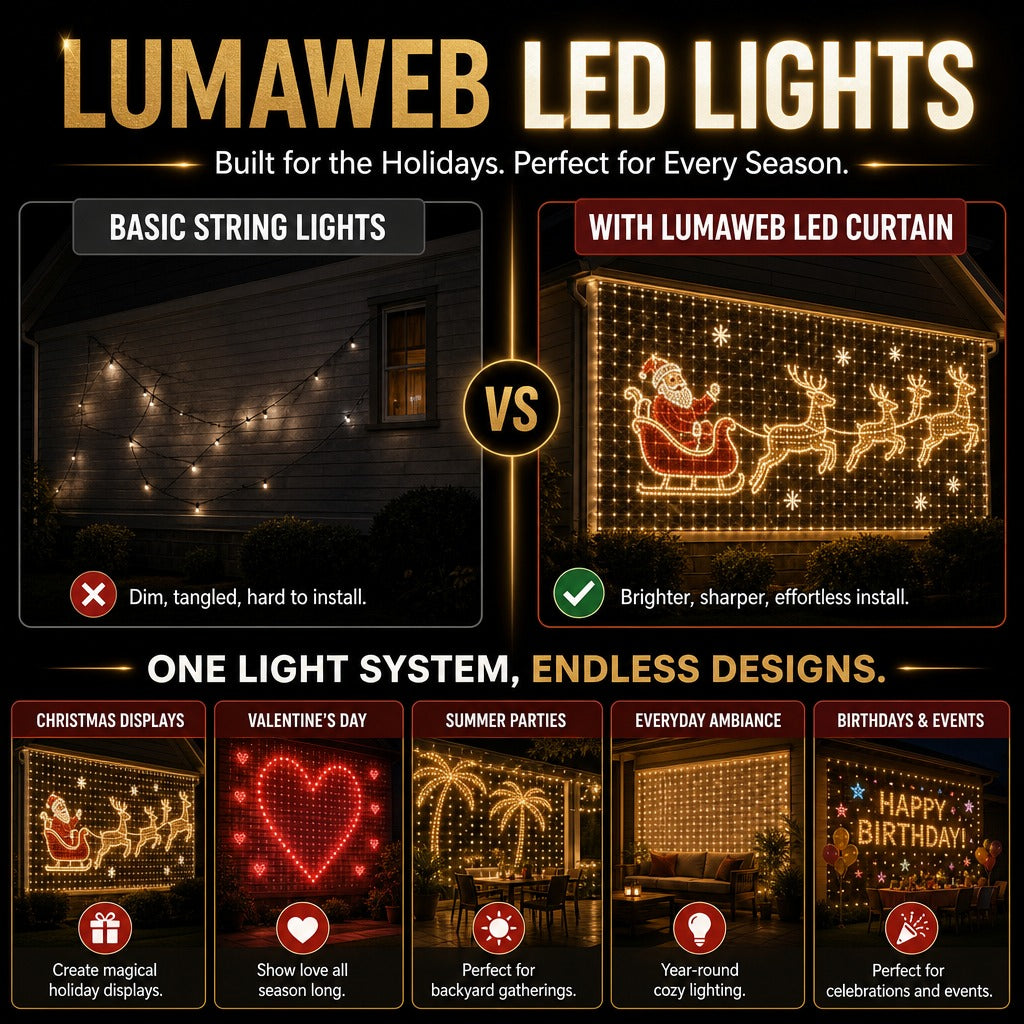 🎄 LumaWeb Smart LED Curtain Light