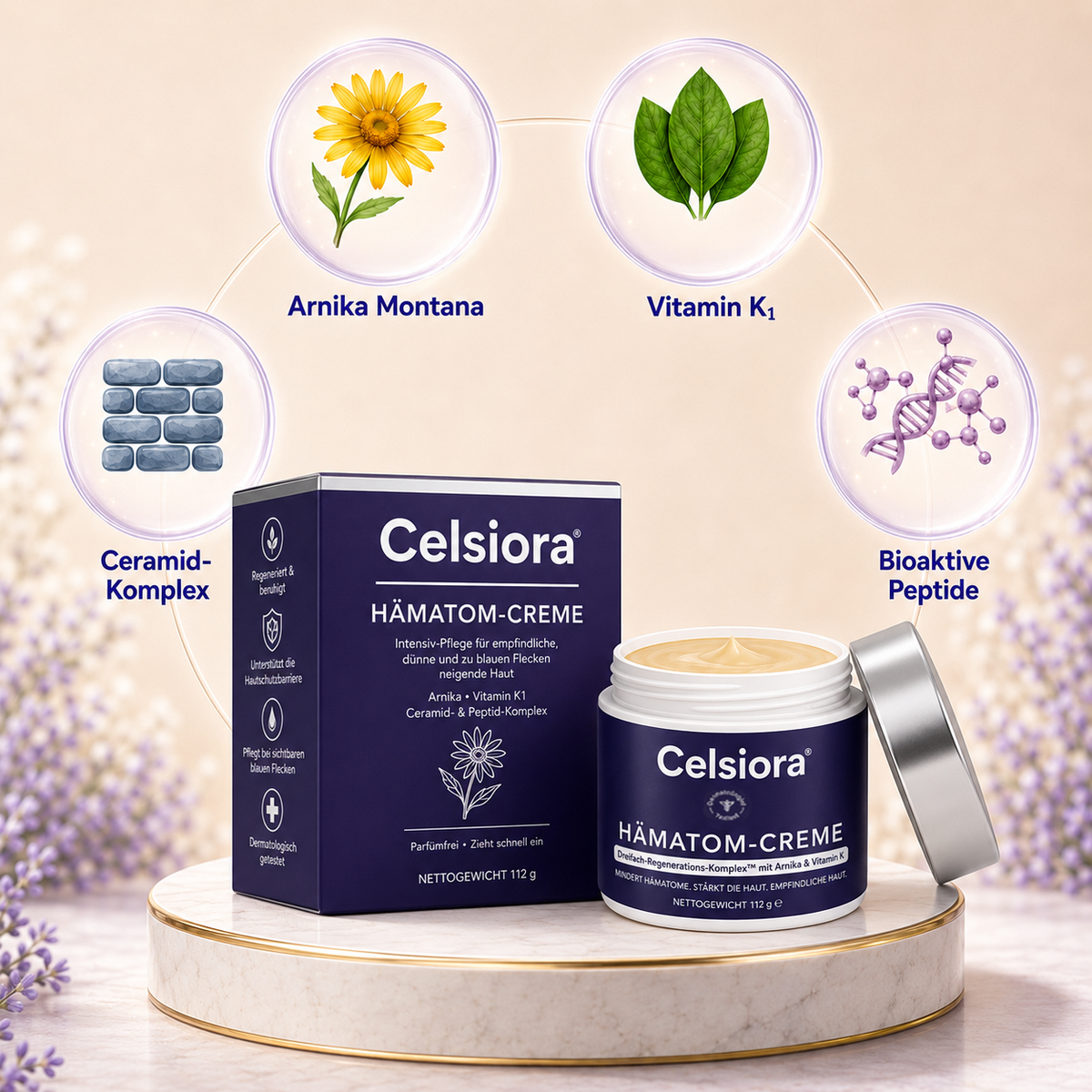 👩‍⚕️🌷 Celsiora® Intensiv-Pflegecreme für empfindliche, zu blauen Flecken neigende Haut