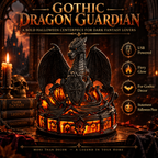 🐉 Gothic Dragon Guardian – Glowing Medieval Fantasy Decor
