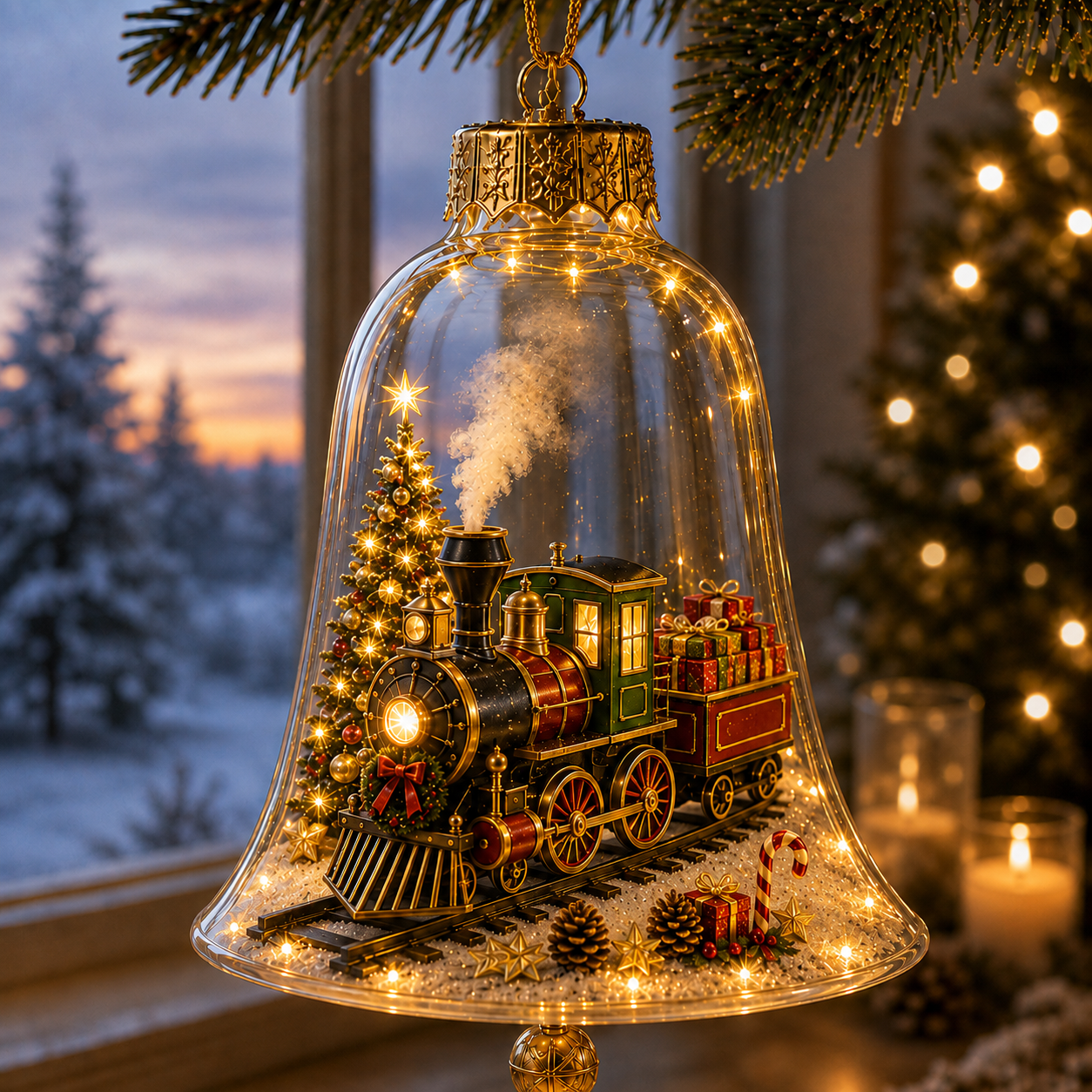 ✨🎄Light-Up Christmas Story Ornament – Mini Holiday Scene Decor
