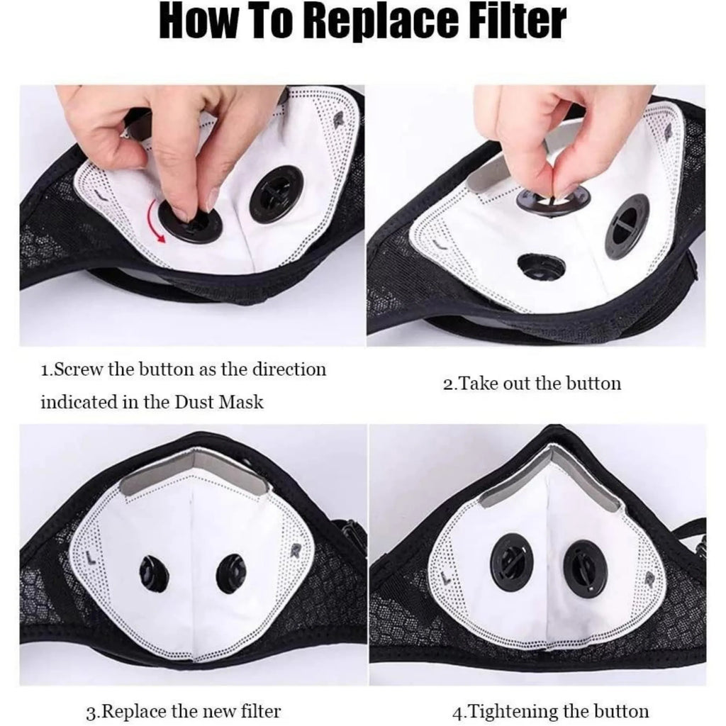 💖Reusable Carbon Filter Dust Mask – Built for Active Lifestyles