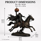 ⏰Limited Stock 50% OFF - 🎃🏇Midnight Chase Headless Horseman Statue✨