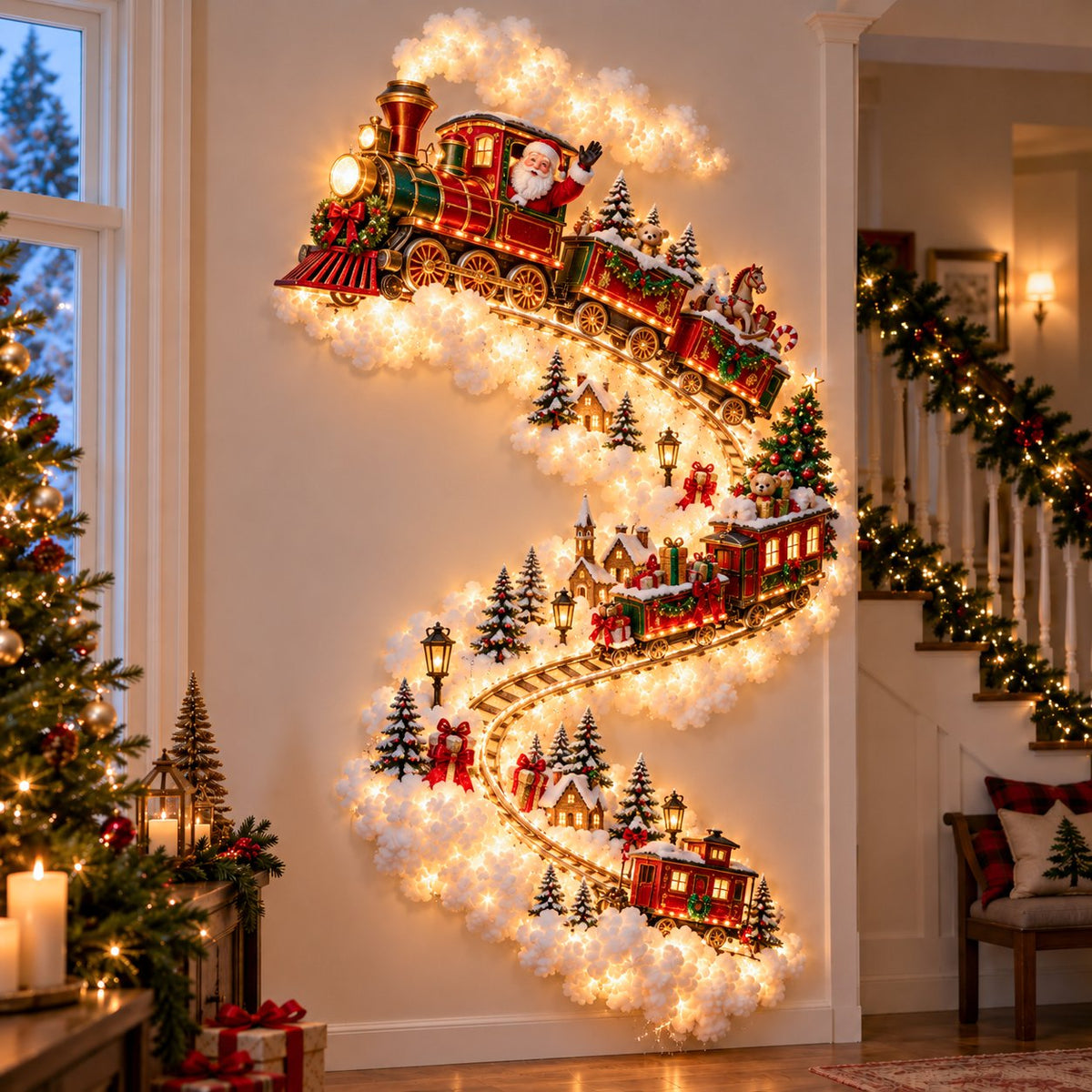 ✨Christmas Magic Trail Wall Light - Illuminated Vertical Holiday Wall Decor✨