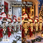 🔔🎄 Christmas Porch Railing Lights – 4 Festive Character Designs