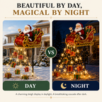 🔔🎄 Festive From Every Angle ✨– Magical Christmas Cascade Solar Garden Light🎄🎁