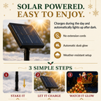 🔔🎄 Festive From Every Angle ✨– Magical Christmas Cascade Solar Garden Light🎄🎁