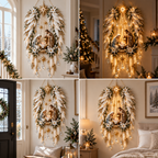 👼 Angel Wings Nativity Lighted Wall Hanging | Meaningful Christmas Decor