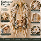 👼 Angel Wings Nativity Lighted Wall Hanging | Meaningful Christmas Decor