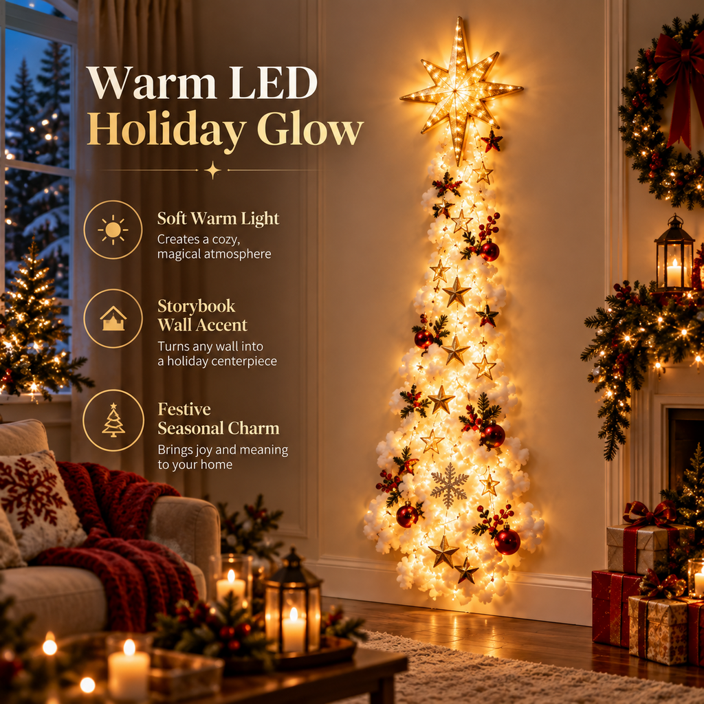 🎄 Light Up The Christmas Magic ✨ Festive LED Wall Decor