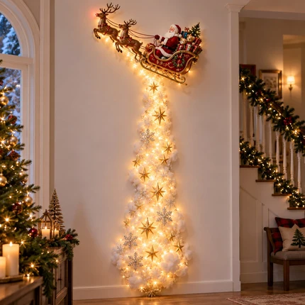 🎄 Light Up The Christmas Magic ✨ Festive LED Wall Decor