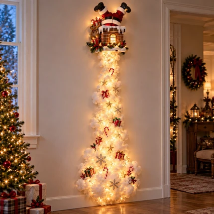 🎄 Light Up The Christmas Magic ✨ Festive LED Wall Decor