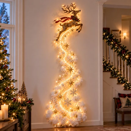 🎄 Light Up The Christmas Magic ✨ Festive LED Wall Decor