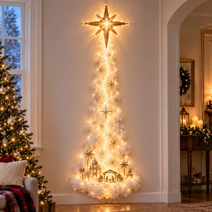🎄 Light Up The Christmas Magic ✨ Festive LED Wall Decor