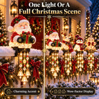 🔔🎄 Christmas Porch Railing Lights – 4 Festive Character Designs