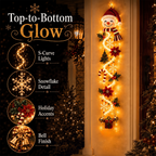 ⏳ Last Day 49% OFF – 🎄MerryCascade™ Glowing Christmas Door Hanger | 6 Festive Light Designs✨