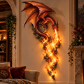 🐉 Dragon Flame Guardian Wall Sconce