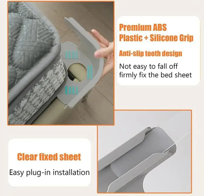 Secure-Fit Bed Sheet Fasteners, 4-Pack