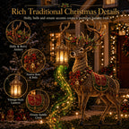🎄🔥New arrivals- Light-Up Reindeer Lawn Stake, Festive Outdoor Christmas Decor
